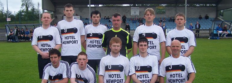 Newport Town player line up (78K)